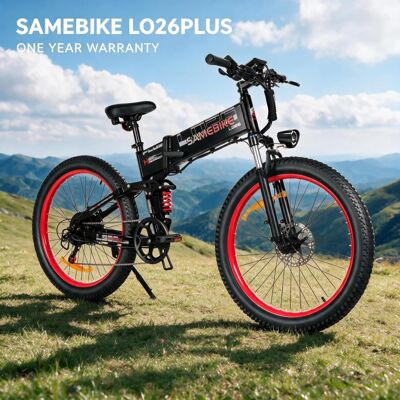 SAMEBIKE LO26 PLUS Bicicletta Elettrica con Motore ad Alta Velocità 48V15AH, Freno Idraulico, E-bike Urbana con Pneumatici da 26 Pollici, Sospensione Completa, E-bicicletta per Tutti i Terreni SAMEBIKE LO26 PLUS Bicicletta Elettrica con Motore ad Alta Velocità 48V15AH, Freno Idraulico, E-bike Urbana con Pneumatici da 26 Pollici, Sospensione Completa, E-bicicletta per Tutti i Terreni