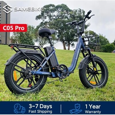 SAMEBIKE C05 Pro Bicicletta Elettrica Pieghevole con Motore Posteriore, Batteria 36V13AH, per Viaggi e Pendolarismo, Ruote Fat da 20 Pollici, E-Bike per Adulti SAMEBIKE C05 Pro Bicicletta Elettrica Pieghevole con Motore Posteriore, Batteria 36V13AH, per Viaggi e Pendolarismo, Ruote Fat da 20 Pollici, E-Bike per Adulti