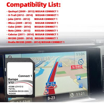 NONE Connect1 V12 Mappe Scheda SD Sat Nav per Nissan Qashqai Juke Copertura Spagna Paesi Bassi Polonia UK UA NONE Connect1 V12 Mappe Scheda SD Sat Nav per Nissan Qashqai Juke Copertura Spagna Paesi Bassi Polonia UK UA