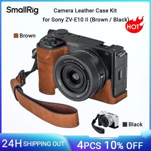 SmallRig Kit custodia in pelle per fotocamera ZV-E10 II per Sony ZV-E10 II (marrone/nero) con cinturino da polso, con foro filettato 1/4"-20 -4889/4777 SmallRig Kit custodia in pelle per fotocamera ZV-E10 II per Sony ZV-E10 II (marrone/nero) con cinturino da polso, con foro filettato 1/4"-20 -4889/4777