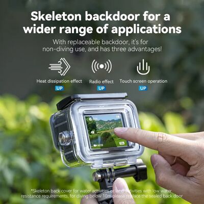 TELESIN Custodia impermeabile Scena completa Anti-appannamento Subacquea Lente in vetro temperato Custodia subacquea per GoPro Hero 9 10 11 12 13 TELESIN Custodia impermeabile Scena completa Anti-appannamento Subacquea Lente in vetro temperato Custodia subacquea per GoPro Hero 9 10 11 12 13