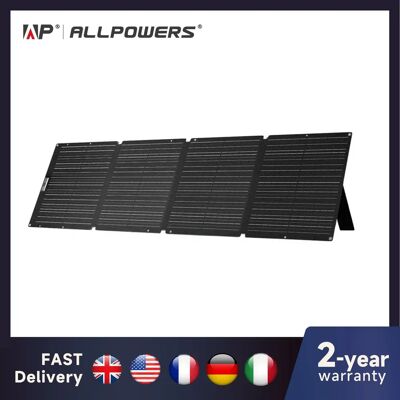ALLPOWERS Pannello Solare Pieghevole 60/100/140/200W, Caricatore Solare Portatile per Alimentazione Laptop, Generatore Solare, Pesca ALLPOWERS Pannello Solare Pieghevole 60/100/140/200W, Caricatore Solare Portatile per Alimentazione Laptop, Generatore Solare, Pesca