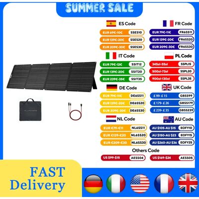 ALLPOWERS Pannello Solare Pieghevole 18V 60W / 100W / 140W / 200W Caricatore Solare Portatile per Alimentazione Laptop Generatore Solare Pesca ALLPOWERS Pannello Solare Pieghevole 18V 60W / 100W / 140W / 200W Caricatore Solare Portatile per Alimentazione Laptop Generatore Solare Pesca