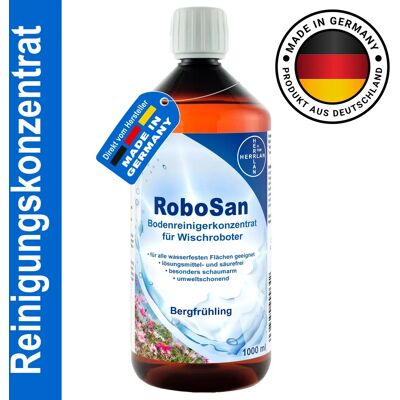 NONE HERRLAN ® RoboSan Detergente per pavimenti 1000 ml Concentrato di pulizia per robot-Fragranza: Molla di montagna-Per robot aspiranti e dei desideri NONE HERRLAN ® RoboSan Detergente per pavimenti 1000 ml Concentrato di pulizia per robot-Fragranza: Molla di montagna-Per robot aspiranti e dei desideri