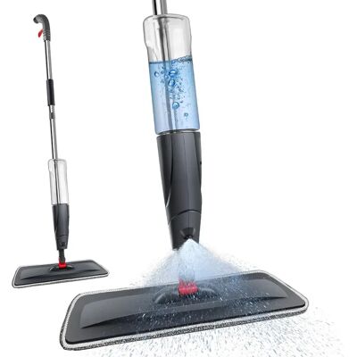 NONE Mop con spruzzatore integrato da 700 ml, rotazione a 360 gradi, adatto a tutte le superfici dure, mop per la pulizia dei pavimenti con spray. NONE Mop con spruzzatore integrato da 700 ml, rotazione a 360 gradi, adatto a tutte le superfici dure, mop per la pulizia dei pavimenti con spray.