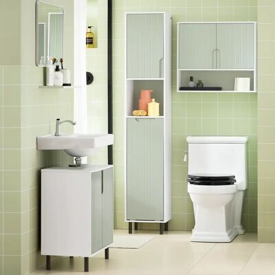 Armadio Alto SoBuy - Ripiano Regolabile - Cesto Biancheria - Bagno Armadio Alto SoBuy - Ripiano Regolabile - Cesto Biancheria - Bagno
