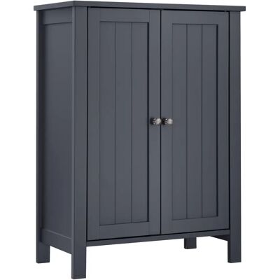 VASAGLE Mobile da Bagno, Mobiletto a Pavimento, Mobiletto di Stoccaggio, Mobiletto per Bagno, con 2 Ripiani Regolabili, 30 x 60 x 80 cm, Bianco/Grigio VASAGLE Mobile da Bagno, Mobiletto a Pavimento, Mobiletto di Stoccaggio, Mobiletto per Bagno, con 2 Ripiani Regolabili, 30 x 60 x 80 cm, Bianco/Grigio