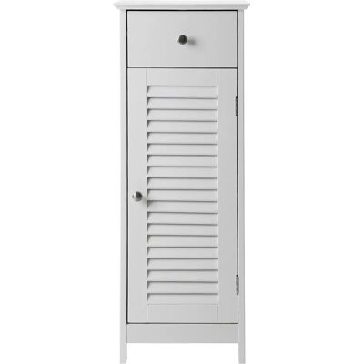VASAGLE Mobile da Bagno, Mobiletto da Terra, Soluzione di Archiviazione per il Bagno, Struttura in Legno con Anta a Battente, Cassetto, Pannello in MDF, Bianco VASAGLE Mobile da Bagno, Mobiletto da Terra, Soluzione di Archiviazione per il Bagno, Struttura in Legno con Anta a Battente, Cassetto, Pannello in MDF, Bianco