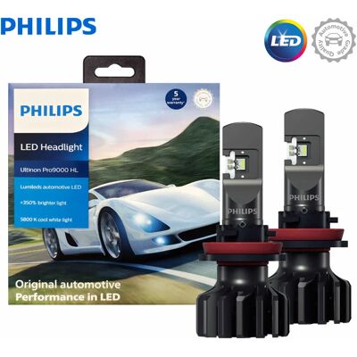 Philips Ultinon Pro9000 Gen2 LED H8 H11 H16 Fendinebbia + 350% Luminoso 5800K Lampade frontali bianche Lumileds LED con Canbus 11366U90X2 Philips Ultinon Pro9000 Gen2 LED H8 H11 H16 Fendinebbia + 350% Luminoso 5800K Lampade frontali bianche Lumileds LED con Canbus 11366U90X2