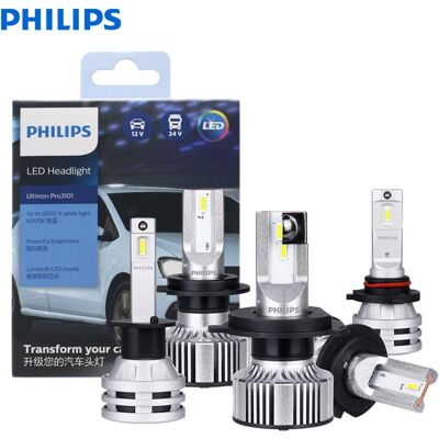 Philips Ultinon LED Pro3101 H1 H3 H4 H7 H11 HB3 HB4 HIR2 Faro LED automatico 9005 9006 9012 Auto 6000K Lampade bianche luminose, coppia Philips Ultinon LED Pro3101 H1 H3 H4 H7 H11 HB3 HB4 HIR2 Faro LED automatico 9005 9006 9012 Auto 6000K Lampade bianche luminose, coppia