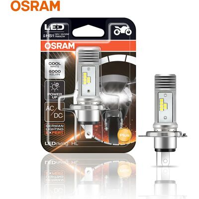 Osram Lampadina LED HS1 LEDriving per Faro Moto 10/10W 12V PX43T AC/DC, Luce Bianca Fredda 6000K, Confezione Blister 7685CW Osram Lampadina LED HS1 LEDriving per Faro Moto 10/10W 12V PX43T AC/DC, Luce Bianca Fredda 6000K, Confezione Blister 7685CW