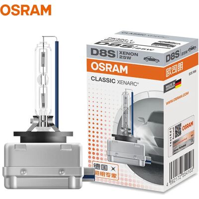Osram D8S 25W CLASSIC Xenon HID Faro Auto PK32d-1 66548 CLC Originale 4500K Luce Bianca Standard Genuina Germania ECE Lampadina Osram D8S 25W CLASSIC Xenon HID Faro Auto PK32d-1 66548 CLC Originale 4500K Luce Bianca Standard Genuina Germania ECE Lampadina