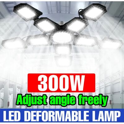 CanLing 300W LED E27 Lampadina Lampada da garage Deformabile Pieghevole 220V Faretti 110V Casa Magazzino Officina Seminterrato Illuminazione industriale CanLing 300W LED E27 Lampadina Lampada da garage Deformabile Pieghevole 220V Faretti 110V Casa Magazzino Officina Seminterrato Illuminazione industriale