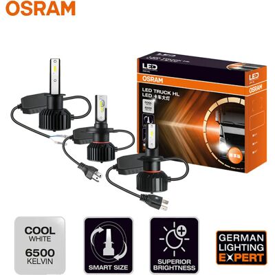 Osram 24V LED H1 H4 H7 TRUCK HL Pro Faro 90W 6500K Super Bright White Car LED Camion Lampade Originali Lampadine di retrofit, coppia Osram 24V LED H1 H4 H7 TRUCK HL Pro Faro 90W 6500K Super Bright White Car LED Camion Lampade Originali Lampadine di retrofit, coppia
