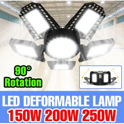 CanLing Lampadina LED da 250 W E27 Lampada da garage AC220V Plafoniera 110 V Faretto Deformabile Pieghevole Bianco freddo/caldo Per Parcheggio Seminterrato CanLing Lampadina LED da 250 W E27 Lampada da garage AC220V Plafoniera 110 V Faretto Deformabile Pieghevole Bianco freddo/caldo Per Parcheggio Seminterrato