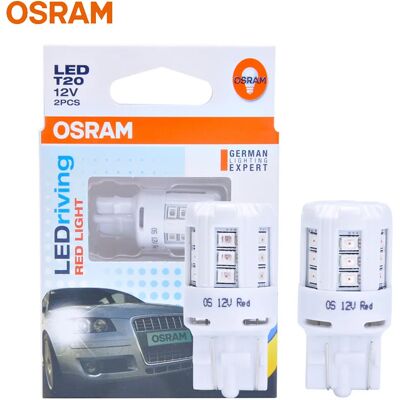 Osram LEDriving Standard LED T20 W21W 7440 12V 3W colore rosso auto LED Stop lampade freno luce di segnalazione 80% risparmio energetico 7705R coppia Osram LEDriving Standard LED T20 W21W 7440 12V 3W colore rosso auto LED Stop lampade freno luce di segnalazione 80% risparmio energetico 7705R coppia