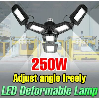 NONE 250W LED Garage Luce E27/E26 Parcheggio Pieghevole Deformazione Lampadina Ad Alta Luminosità 220V Officina Magazzino Seminterrato illuminazione NONE 250W LED Garage Luce E27/E26 Parcheggio Pieghevole Deformazione Lampadina Ad Alta Luminosità 220V Officina Magazzino Seminterrato illuminazione