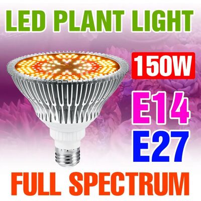 CanLing 150W LED E27/E26 Coltiva La Lampadina AC220V Spettro Completo Lampada di Coltivazione E14 110V Per Indoor Growbox Fiore In Vaso Pianta Succulente CanLing 150W LED E27/E26 Coltiva La Lampadina AC220V Spettro Completo Lampada di Coltivazione E14 110V Per Indoor Growbox Fiore In Vaso Pianta Succulente