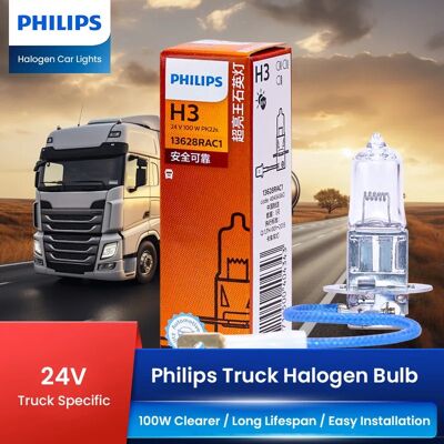Philips Lampadina per fari per camion 24V H3 24V 100W PK22s 13628RA Philips Lampadina per fari per camion 24V H3 24V 100W PK22s 13628RA