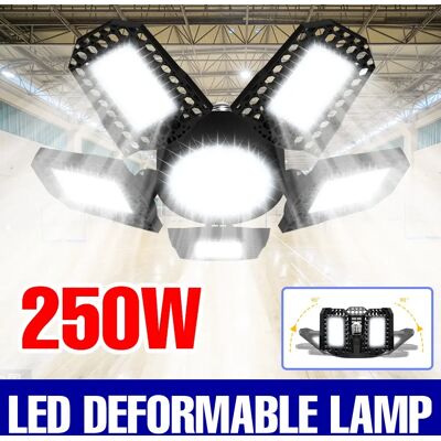 CanLing 250W Lampadina A LED E27/E26 Lampada Garage Luce AC 220V Pieghevole Deformabile Lampada ad alta baia 110V Faretto Casa Magazzino Officina Seminterrato CanLing 250W Lampadina A LED E27/E26 Lampada Garage Luce AC 220V Pieghevole Deformabile Lampada ad alta baia 110V Faretto Casa Magazzino Officina Seminterrato