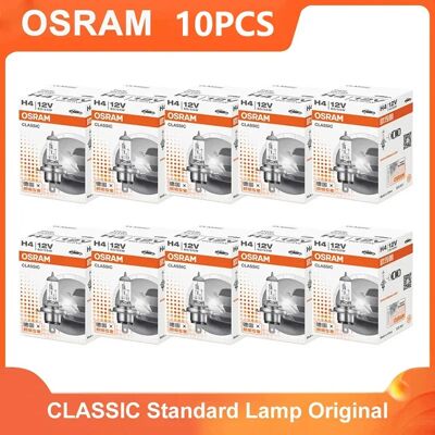 Osram H1 H4 H3 H7 HB2 9003 CLASSIC Auto Faro Alogeno Lampade Standard 3200K Luce Bianca Originale 12V 55W Lampadine ECE (10 PZ) Osram H1 H4 H3 H7 HB2 9003 CLASSIC Auto Faro Alogeno Lampade Standard 3200K Luce Bianca Originale 12V 55W Lampadine ECE (10 PZ)