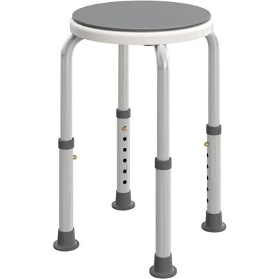 HOMCOM Sgabello da doccia , sedile per doccia regolabile in altezza cm HOMCOM Sgabello da doccia , sedile per doccia regolabile in altezza cm