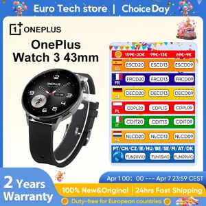 OnePlus Watch 3 43mm Smartwatch Versione Globale con Wear OS di Google, Display LTPO A0MOLED, 5 giorni di autonomia, Monitoraggio della salute 60S, GPS OnePlus Watch 3 43mm Smartwatch Versione Globale con Wear OS di Google, Display LTPO A0MOLED, 5 giorni di autonomia, Monitoraggio della salute 60S, GPS