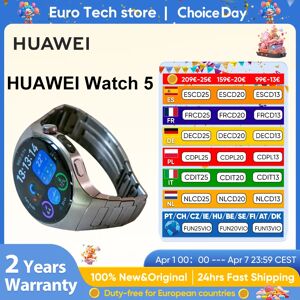Huawei Watch 5 Smartwatch da 1,5 pollici AMODLED LTPO Vetro zaffiro 5ATM GPS impermeabile SpO2 Salute Wi-Fi HarmonyOS Huawei Watch 5 Smartwatch da 1,5 pollici AMODLED LTPO Vetro zaffiro 5ATM GPS impermeabile SpO2 Salute Wi-Fi HarmonyOS