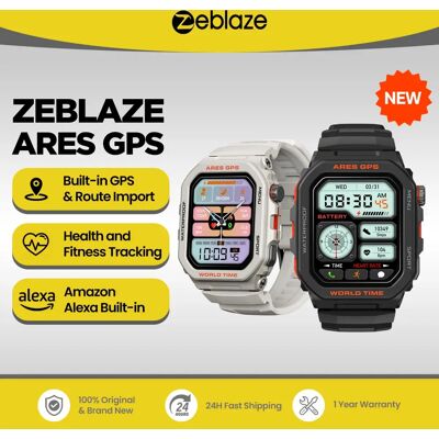 Zeblaze Nuovo Ares GPS Smart Watch Alexa e GPS integrati Crea/rispondi alle chiamate telefoniche Smartwatch Frequenza cardiaca Spo2 Orologio di monitoraggio fitness Zeblaze Nuovo Ares GPS Smart Watch Alexa e GPS integrati Crea/rispondi alle chiamate telefoniche Smartwatch Frequenza cardiaca Spo2 Orologio di monitoraggio fitness