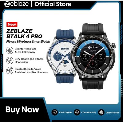 Zeblaze NUOVO Btalk 4 PRO Smartwatch con Display AMOLED da 1,43", Chiamate Vocali, Monitoraggio della Frequenza Cardiaca e dell'Ossigeno nel Sangue, Orologio Intelligente per lo Sport Zeblaze NUOVO Btalk 4 PRO Smartwatch con Display AMOLED da 1,43", Chiamate Vocali, Monitoraggio della Frequenza Cardiaca e dell'Ossigeno nel Sangue, Orologio Intelligente per lo Sport