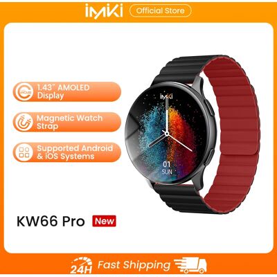 IMIKI Smart Watch 1.43' Display AMOLED HD 270mAh Impermeabile Orologio Sportivo Intelligente con Cardiofrequenzimetro Chiamate Bluetooth Orologio Rotondo KW66 Pro IMIKI Smart Watch 1.43' Display AMOLED HD 270mAh Impermeabile Orologio Sportivo Intelligente con Cardiofrequenzimetro Chiamate Bluetooth Orologio Rotondo KW66 Pro