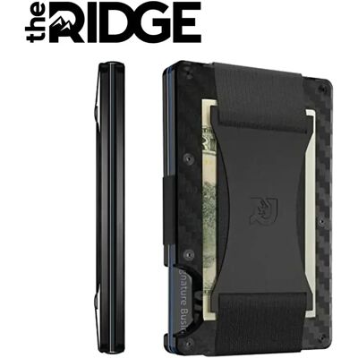 THE RIDGE Portafoglio da uomo : portafogli con tasca frontale protetti RFID, portafoglio compatto e minimalista sottile e porta carte THE RIDGE Portafoglio da uomo : portafogli con tasca frontale protetti RFID, portafoglio compatto e minimalista sottile e porta carte