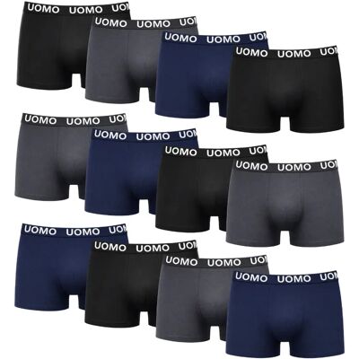 NONE IDOLIKAS - Confezione da 12 - Boxer da Uomo - Pacco Boxer Uomo - Boxer Uomo - Intimo Boxer Uomo - Boxer per Uomo NONE IDOLIKAS - Confezione da 12 - Boxer da Uomo - Pacco Boxer Uomo - Boxer Uomo - Intimo Boxer Uomo - Boxer per Uomo
