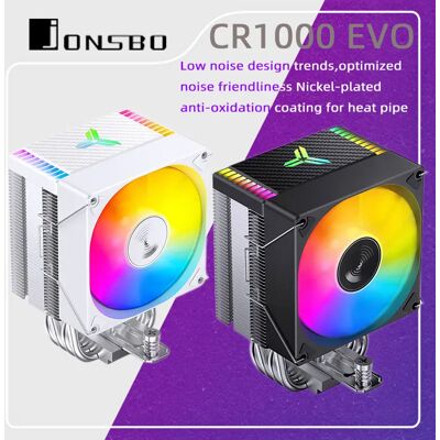 Jonsbo CR-1000EVO Radiatore CPU 4 Tubi di Calore CPU Cooler Ventola da 120mm 5V ARGB PWM Per LGA 1150 1151 1200 1700 AM4 AM5 Jonsbo CR-1000EVO Radiatore CPU 4 Tubi di Calore CPU Cooler Ventola da 120mm 5V ARGB PWM Per LGA 1150 1151 1200 1700 AM4 AM5