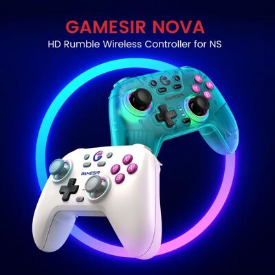 GameSir Nova Controller Switch Wireless Bluetooth Gamepad Joystick effetto Hall per Nintendo Switch iPhone Android Phone PC GameSir Nova Controller Switch Wireless Bluetooth Gamepad Joystick effetto Hall per Nintendo Switch iPhone Android Phone PC