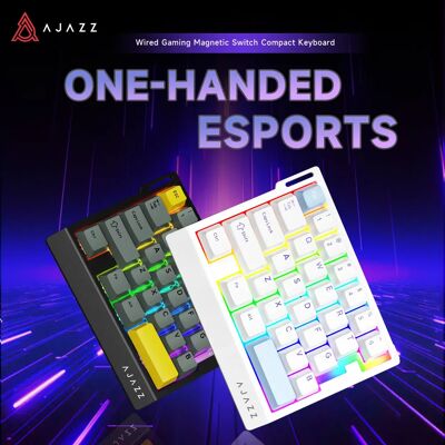 Ajazz AK029 - Tastiera meccanica da gioco RGB con interruttore magnetico marrone Hi-Fi Sound RT0.01mm Ajazz AK029 - Tastiera meccanica da gioco RGB con interruttore magnetico marrone Hi-Fi Sound RT0.01mm