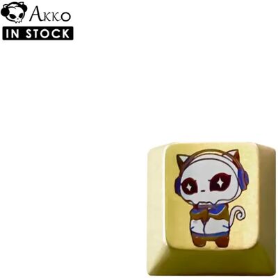 AKKO 8th Anniversary Keycap Lega di titanio Artisan Keycap 1u Profilo OEM Keycap per tastiera da gioco meccanica Accessori fai da te AKKO 8th Anniversary Keycap Lega di titanio Artisan Keycap 1u Profilo OEM Keycap per tastiera da gioco meccanica Accessori fai da te