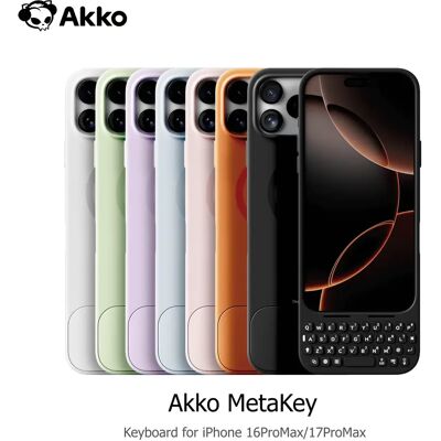 AKKO MetaKey Custodia per telefono con tastiera 37 tasti Mini tastiera per telefono PU TPU con supporto magnetico per iPhone 16 Pro Max 17 Pro Max AKKO MetaKey Custodia per telefono con tastiera 37 tasti Mini tastiera per telefono PU TPU con supporto magnetico per iPhone 16 Pro Max 17 Pro Max