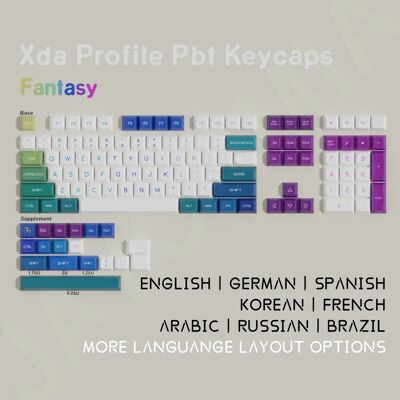 Eagiacme MOA Keycaps arabo tedesco brasile spagnolo francese coreano materiale PBT Dye-Sub Layout ISO/ANSI per tastiera meccanica Eagiacme MOA Keycaps arabo tedesco brasile spagnolo francese coreano materiale PBT Dye-Sub Layout ISO/ANSI per tastiera meccanica