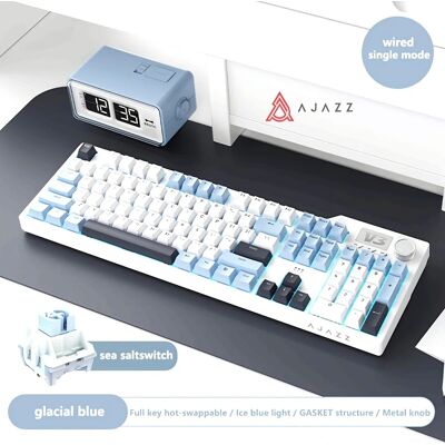 Tastiera meccanica da gaming AJAZZ AK35I V3 - RGB, cablata, Grigia e Arancione Tastiera meccanica da gaming AJAZZ AK35I V3 - RGB, cablata, Grigia e Arancione