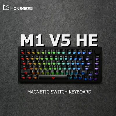 AKKO MONSGEEK M1 V5 HE Tastiera da gioco Interruttore magnetico Trigger rapido RT0.005mm 8K Velocità di traina Tastiera wireless cablata in alluminio RGB AKKO MONSGEEK M1 V5 HE Tastiera da gioco Interruttore magnetico Trigger rapido RT0.005mm 8K Velocità di traina Tastiera wireless cablata in alluminio RGB