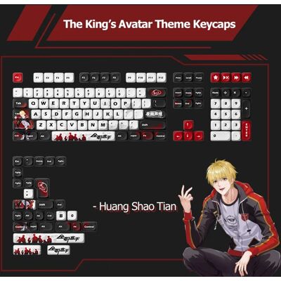 AKKO Il re Avatar Tema Keycap Set MOA Profilo PBT Sublimazione del colore 137 tasti Personaggi anime Copritasti per tastiera meccanica AKKO Il re Avatar Tema Keycap Set MOA Profilo PBT Sublimazione del colore 137 tasti Personaggi anime Copritasti per tastiera meccanica