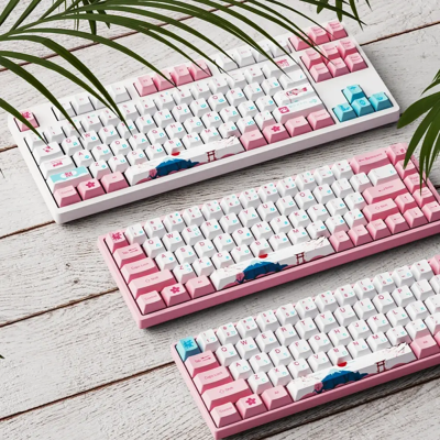 AKKO World Tour Tokyo R2 185 tasti PBT Cherry Keycap Set Tastiera da gioco meccanica a sublimazione della tintura per MX Switch Russo AKKO World Tour Tokyo R2 185 tasti PBT Cherry Keycap Set Tastiera da gioco meccanica a sublimazione della tintura per MX Switch Russo