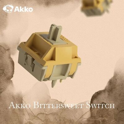 AKKO Bittersweet Switch Interruttore tattile a 5 pin 48gf Sussato Thocky Sound Lubrificato in fabbrica Compatibile con tastiera meccanica MX 45 pezzi AKKO Bittersweet Switch Interruttore tattile a 5 pin 48gf Sussato Thocky Sound Lubrificato in fabbrica Compatibile con tastiera meccanica MX 45 pezzi