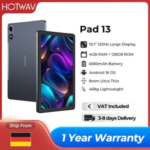 Hotwav Pad 13 Tablet Android 16 OS Ultra-sottile e leggero 120Hz 10.1'' Display Pad 4GB 128GB 6580mAh 13MP Octa-core Tablet PC Hotwav Pad 13 Tablet Android 16 OS Ultra-sottile e leggero 120Hz 10.1'' Display Pad 4GB 128GB 6580mAh 13MP Octa-core Tablet PC