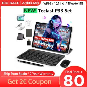 Teclast P33 Tablet Android 15, 10.1 Pollici, Massimo 9GB RAM, 64GB ROM, TF fino a 1TB, 1280x IPS, per Allwinner A333 Teclast P33 Tablet Android 15, 10.1 Pollici, Massimo 9GB RAM, 64GB ROM, TF fino a 1TB, 1280x IPS, per Allwinner A333