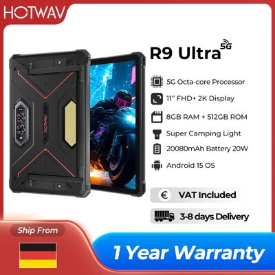 Hotwav R9 Ultra 5G Tablet Robusto 8GB 512GB 20080mAh Android 15 Pad 11'' Display FHD+ 2K 64MP Super Tablet PC con Luce da Campeggio Hotwav R9 Ultra 5G Tablet Robusto 8GB 512GB 20080mAh Android 15 Pad 11'' Display FHD+ 2K 64MP Super Tablet PC con Luce da Campeggio