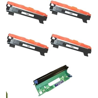 Brother 4 toner TN1050 + DRUM DR1050 HL1110 HL1212 DCP1510 MFC1810 ecc. non OEM Brother 4 toner TN1050 + DRUM DR1050 HL1110 HL1212 DCP1510 MFC1810 ecc. non OEM