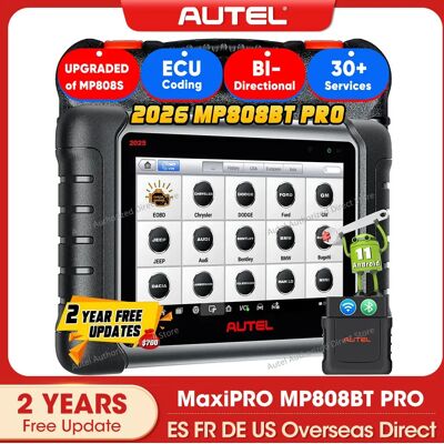 Autel MaxiPRO MP808BT PRO OBD2 Scanner Strumenti diagnostici per auto Codifica ECU online VAG Guidato, Test attivo PK MK900BT MP900 MP808S Autel MaxiPRO MP808BT PRO OBD2 Scanner Strumenti diagnostici per auto Codifica ECU online VAG Guidato, Test attivo PK MK900BT MP900 MP808S