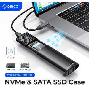 Orico M2 SSD Enclosure NVMe NGFF 10gbps PCIe M.2 SSD Case portatile USB C 3.2 gen2 adattatore esterno senza attrezzi con dissipatore di calore in metallo Orico M2 SSD Enclosure NVMe NGFF 10gbps PCIe M.2 SSD Case portatile USB C 3.2 gen2 adattatore esterno senza attrezzi con dissipatore di calore in metallo
